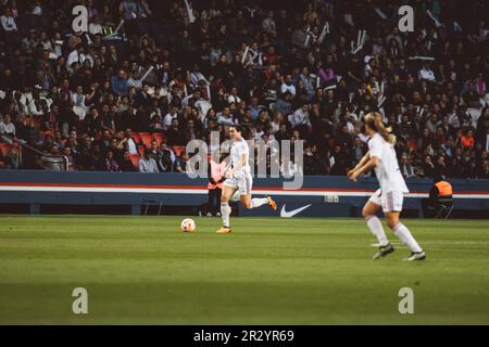 Lyon, France. 21st mai 2023. Vanessa Gilles (21) de l'OL en action pendant le jeu Arkema D1 entre Paris Saint-Germain et l'Olympique Lyonnais au Parc des Princes à Paris, France. (Pauline FIGUET/SPP) crédit: SPP Sport Press photo. /Alamy Live News Banque D'Images