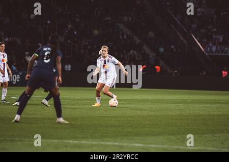 Lyon, France. 21st mai 2023. Lindsey Horan (26) d'OL en action pendant le jeu Arkema D1 entre Paris Saint-Germain et Olympique Lyonnais au Parc des Princes à Paris, France. (Pauline FIGUET/SPP) crédit: SPP Sport Press photo. /Alamy Live News Banque D'Images