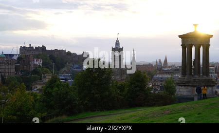 Vue sur Édimbourg depuis Calton Hill - EDIMBOURG, ÉCOSSE - 04 OCTOBRE 2022 Banque D'Images