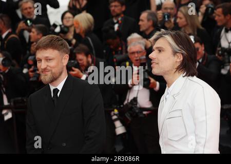 Cannes, France. 22nd mai 2023. CANNES, France sur 18. MAI 2023 ; Orelsan et Matthieu le Carpentier aka Skread assistent au tapis rouge « Indiana Jones et le cadran du destin » lors du festival annuel de Cannes 76th au Palais des Festivals sur 18 mai 2023 à Cannes, France., photo et copyright Thierry CARPICO/ATP images (CARPICO Thierry/ATP/SPP) crédit : SPP Sport presse photo. /Alamy Live News Banque D'Images