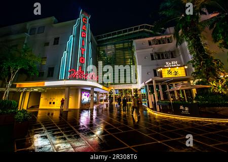 Capitol Singapore qui abrite un centre commercial de premier ordre, l'emblématique Capitol Theatre, le luxueux Eden Residences Capitol et le Capitol Kempinski Hote Banque D'Images