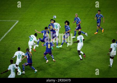 La Plata, Argentine. 21st mai 2023. Vue générale du terrain pendant un match entre le Japon et le Sénégal dans le cadre de la coupe du monde U20 Argentine 2023 - Groupe C à Estadio Unico 'Diego Armando Maradona'. Note finale: Japon 1 - 0 Sénégal (photo de Roberto Tuero/SOPA Images/Sipa USA) crédit: SIPA USA/Alay Live News Banque D'Images