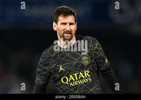 Auxerre, France. 21st mai 2023. Lionel Messi lors du match de football de la Ligue 1 entre AJ Auxerre (AJA) et Paris Saint Germain (PSG) sur 21 mai 2023 au Stade Abbe Deschamps à Auxerre, France. Photo de Victor Joly/ABACAPRESS.COM crédit: Abaca Press/Alay Live News Banque D'Images