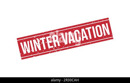 Hiver vacances caoutchouc cachet vecteur joint Illustration de Vecteur