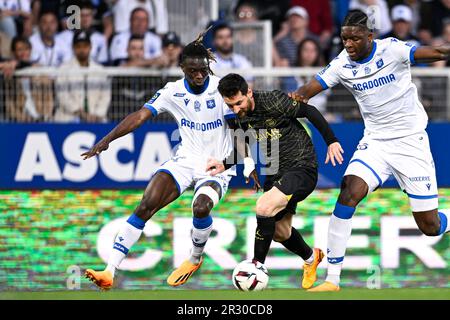 Auxerre, France. 21st mai 2023. Lionel Messi lors du match de football de la Ligue 1 entre AJ Auxerre (AJA) et Paris Saint Germain (PSG) sur 21 mai 2023 au Stade Abbe Deschamps à Auxerre, France. Photo de Victor Joly/ABACAPRESS.COM crédit: Abaca Press/Alay Live News Banque D'Images