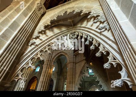 Autun. Détails de l'architecture religieuse de la cathédrale Saint-Lazare. Parc naturel régional du Morvan. Département de Saône et Loire. Bourgogne Franche Banque D'Images