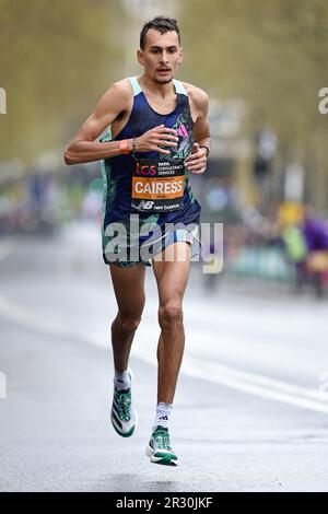 Lors du 43ème Marathon de Londres, dimanche 23 avril 2023, à Londres, Royaume-Uni. (Jiro Mochizuki/image du sport) Banque D'Images