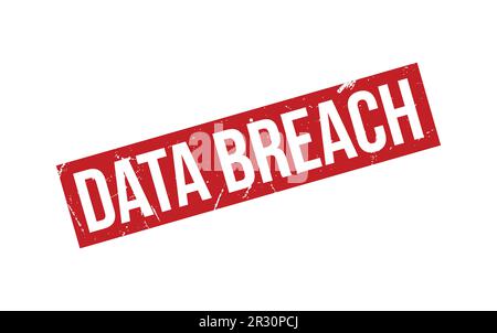 Red Data Breach caoutchouc Stamp Seal Vector Illustration de Vecteur