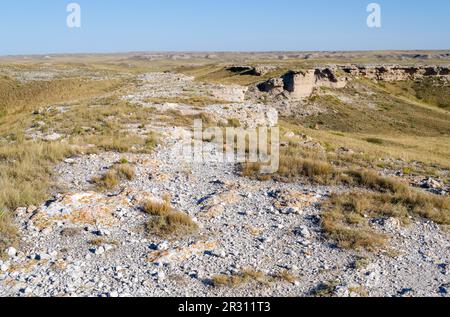 Agate Fossil Beds National Monument au Nebraska Banque D'Images