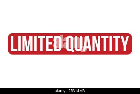 Vecteur de joint de tampon en caoutchouc de quantité limitée Illustration de Vecteur