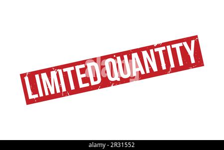 Vecteur de joint de tampon en caoutchouc de quantité limitée Illustration de Vecteur