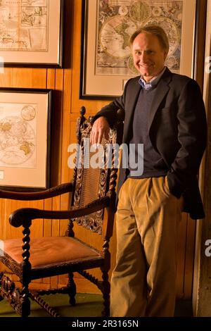 Portrait de Dan Brown, auteur le plus vendu du Da Vinci Code. Banque D'Images