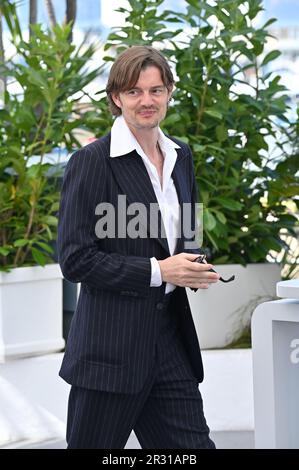 Cannes, France. 22nd mai 2023. CANNES, FRANCE. 22 mai 2023: Sam Riley au photocall pour le feu de marque au Festival de Cannes 76th. Crédit photo : Paul Smith/Alamy Live News Banque D'Images