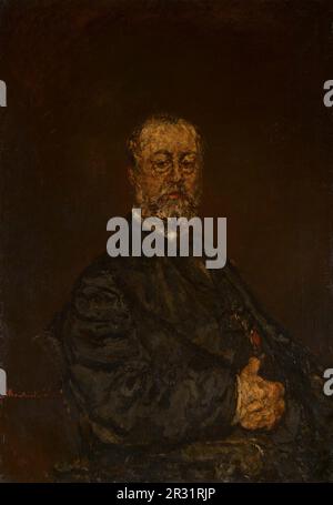 Portrait de Monsieur Rouland, 1875, Adolphe-Joseph-Thomas Monticelli, français, 1824-1886 Banque D'Images