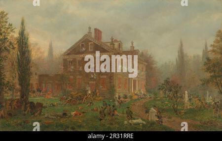 L’attaque contre la maison de Chew pendant la bataille de Germantown, 1777, 1878 artiste : Edward Lamson Henry American, 1841–1919 Banque D'Images