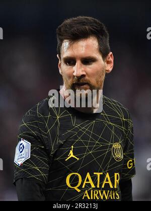 Auxerre, France. 21st mai 2023. Leo Messi (psg) pendant la Ligue 1 Uber Eats match entre Auxerre et Paris Saint Germain au stade Abbe-Deschamp sur 21 mai 2023 à Auxerre, France.photo par Steve McMay/ABACAPRESS.COM crédit: Presse abaca/Alamy Live News Banque D'Images