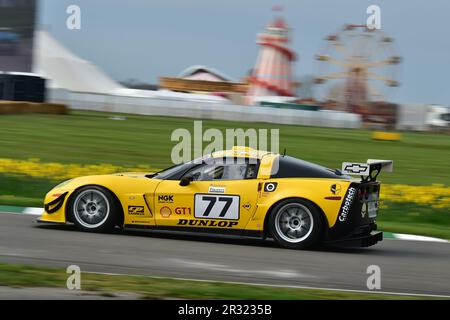 David Metley, Chevrolet Corvette C6 GT1, GT1 démonstration, sur la piste une collection de pilotes d'endurance emblématiques de la fin des années 1990 au début des années 2000 Banque D'Images