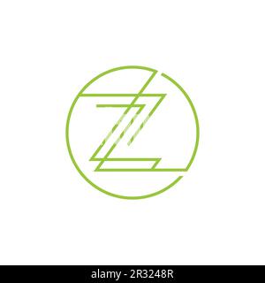 Lettre Z beauté et logo spa. Creative Abstract lettre Z à l'intérieur d'une forme de cercle avec un motif de style ligne. Logo luxueux et sophistiqué Illustration de Vecteur