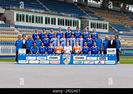 Squad FC Carl Zeiss Jena saison 2012/2013 Banque D'Images