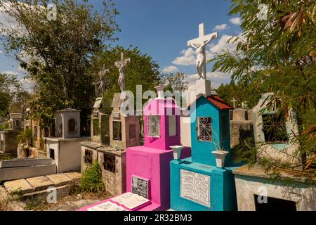 Cimetière général dans le quartier Centro à Merida Yucatan Mexique Banque D'Images