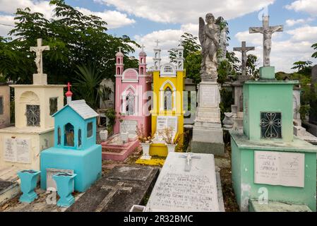 Cimetière général dans le quartier Centro à Merida Yucatan Mexique Banque D'Images