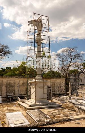 Cimetière général dans le quartier Centro à Merida Yucatan Mexique Banque D'Images