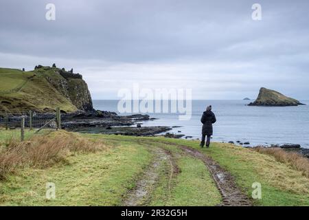 Duntulm, Skye, Highlands, Escocia, Reino ONUDI. Banque D'Images