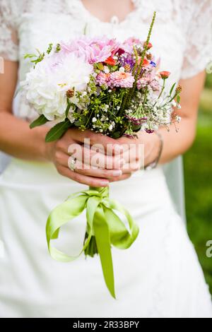 Bouquet de mariage avec aneth Banque D'Images