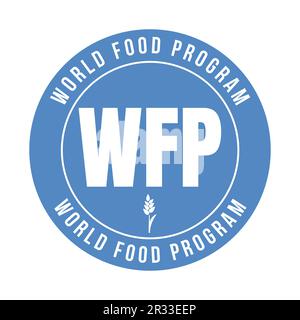 Icône du programme alimentaire mondial du PAM Banque D'Images