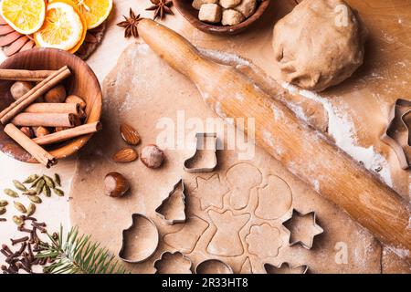 La cuisine de Noël Banque D'Images