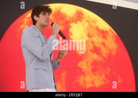 UTILISATION ÉDITORIALE JVKE au Magnum Pleasure est toujours en fête à Cannes, France. Date de la photo: Lundi 22 mai 2023. Banque D'Images