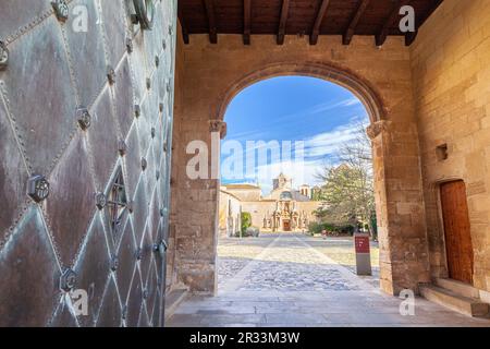 Monastère de Poblet, Espluga de Francolí, Tarragone, Espagne Banque D'Images