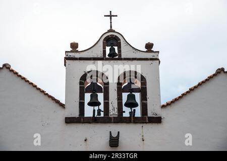Portail de l'église à Santo Domingo de Garafia dans le nord de la Palma Banque D'Images
