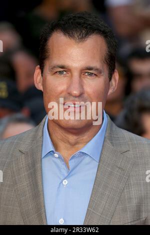 Scott Stuber participe à la première britannique de « la ballade de Buster Scruggs » lors du BFI London film Festival 62nd à Cineworld Leicester Square à Londres. Banque D'Images