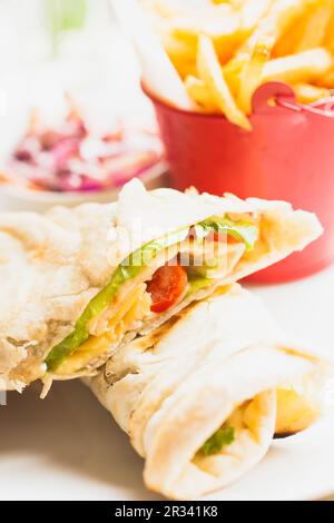 Sandwich pita Banque D'Images
