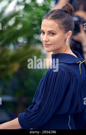 Cannes, France. 22nd mai 2023. CANNES, FRANCE - 22 MAI : Alicia Vikander participe à la photocall 'firebrand (le jeu de la Reine)' au festival annuel de Cannes 76th au Palais des Festivals sur 22 mai 2023 à Cannes, France. Credit: dpa/Alay Live News Banque D'Images