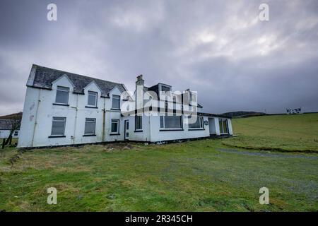 viejo Hotel abandonné, Duntulm, Skye, Highlands, Escocia, Reino ONUDI. Banque D'Images