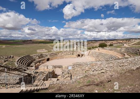 Anfiteatro de Segóbriga, Parque Arqueológico de Saelices Segóbriga,, Cuenca, Castille-La Manche, Espagne. Banque D'Images