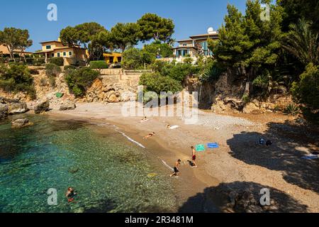 Playa Punta Negre, Palma, Majorque, Îles Baléares, Espagne. Banque D'Images