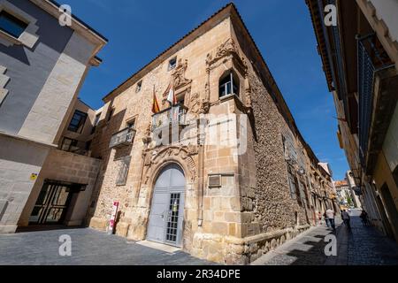 Le Palacio de los Ríos y Salcedo, Renacentista, siglo XVI, Archivo Histórico Provincial, Soria, Comunidad Autónoma de Castilla, l'Espagne, l'Europe. Banque D'Images