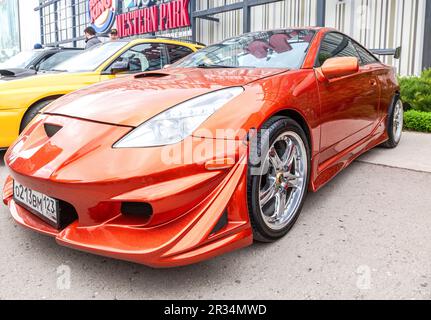 Samara, Russie - 14 mai 2023: Toyota Celica ZZT230 à un salon de voiture local Banque D'Images