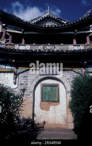 Un petit thème avec paysage à la ville de Dali sur le lac ER Hai dans la province du Yunnan en Chine en Asie de l'est. Chine, Yunnan, avril 1996 Banque D'Images