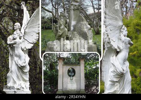 Les Jardins du Luxembourg (jardin du Luxembourg) sont les magnifiques jardins français du Palais du Luxembourg, à Paris Banque D'Images