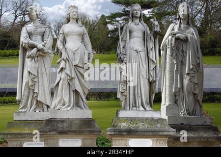 Les Jardins du Luxembourg (jardin du Luxembourg) sont les magnifiques jardins français du Palais du Luxembourg, à Paris Banque D'Images