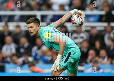 Nick Pope #22 de Newcastle United en action pendant le match de Premier League Newcastle United contre Leicester City à St. James's Park, Newcastle, Royaume-Uni, 22nd mai 2023 (photo de Mark Cosgrove/News Images), le 5/22/2023. (Photo de Mark Cosgrove/News Images/Sipa USA) crédit: SIPA USA/Alay Live News Banque D'Images