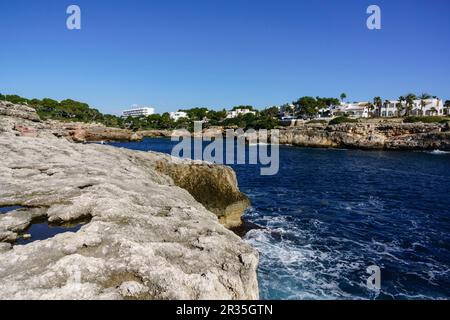 Calo de ses egos,Cala Dor, Santanyi,Mallorca, islas baleares, Espagne. Banque D'Images