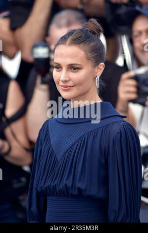 Cannes, France. 22nd mai 2023. Alicia Vikander participe à la photocall 'firebrand (le jeu de la Reine)' lors du festival annuel de Cannes 76th au Palais des Festivals sur 22 mai 2023 à Cannes, France. Photo de Rocco Spaziani/UPI crédit: UPI/Alay Live News Banque D'Images