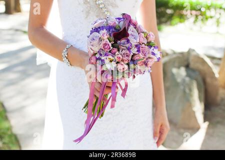 Beau bouquet de mariage Banque D'Images