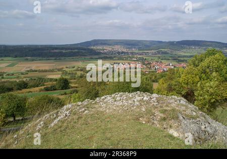 Le Walberla est une exception escarpment à frankish suisse, Allemagne, bavière Banque D'Images