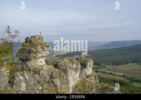 Le Walberla est une exception escarpment à frankish suisse, Allemagne, bavière Banque D'Images